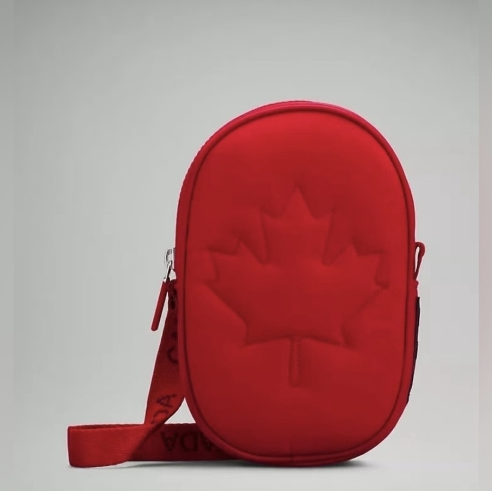 Lululemon Team Canada Future Legacy Crossbody Bag Red Bag Proudly Canadian - Picture 10 of 10